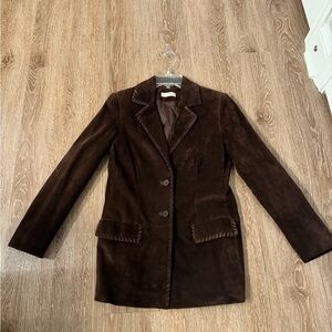 Lord and Taylor Brown Leather Jacket size 4